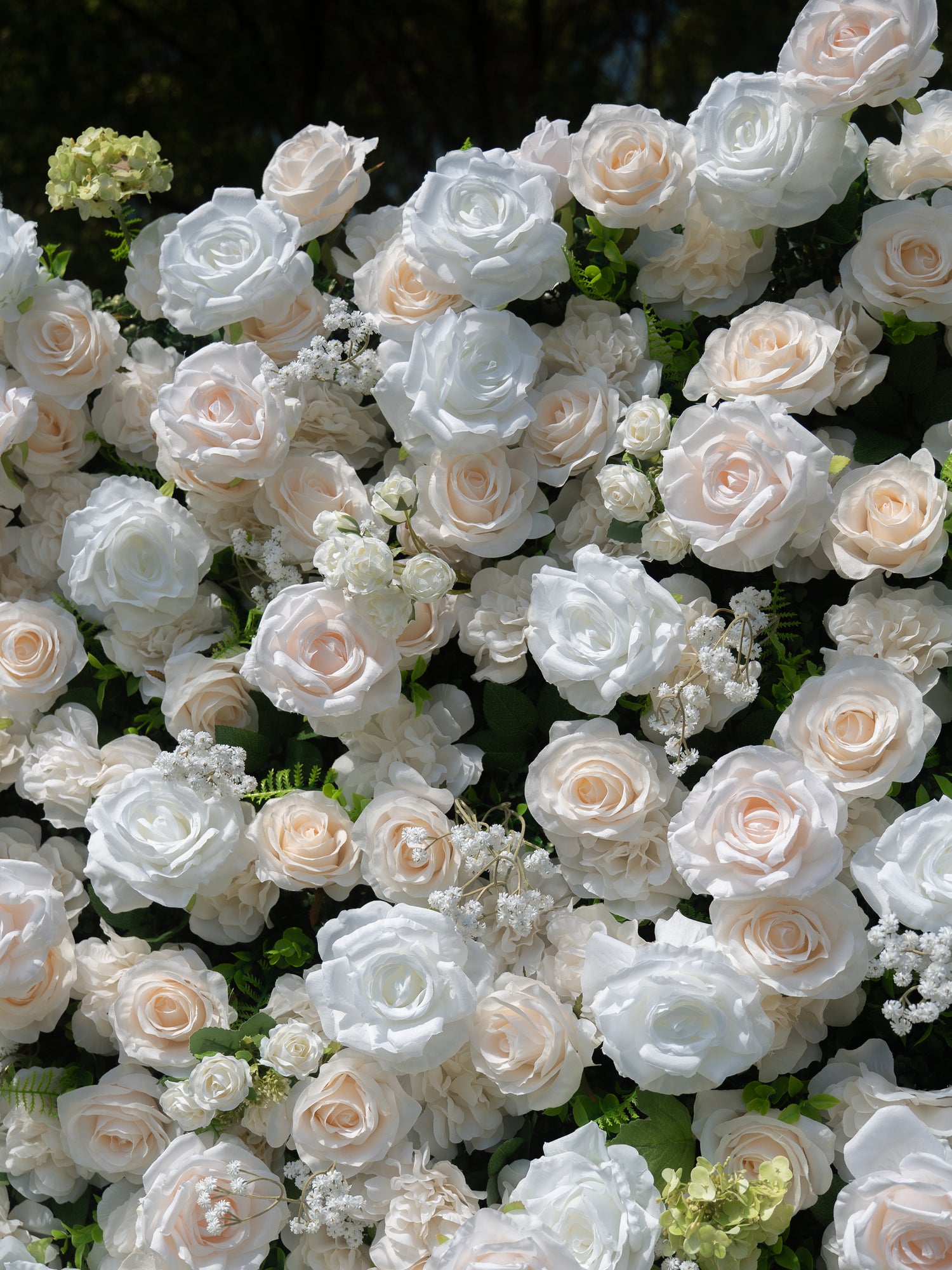 Avelora 4D Fabric Artificial rolling up curtain flower wall
