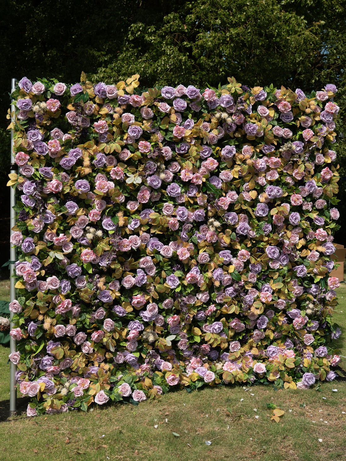 Lunavia 4D Fabric Artificial rolling up curtain flower wall