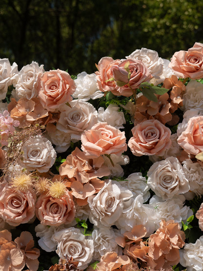 Novellea 4D Fabric Artificial rolling up curtain flower wall
