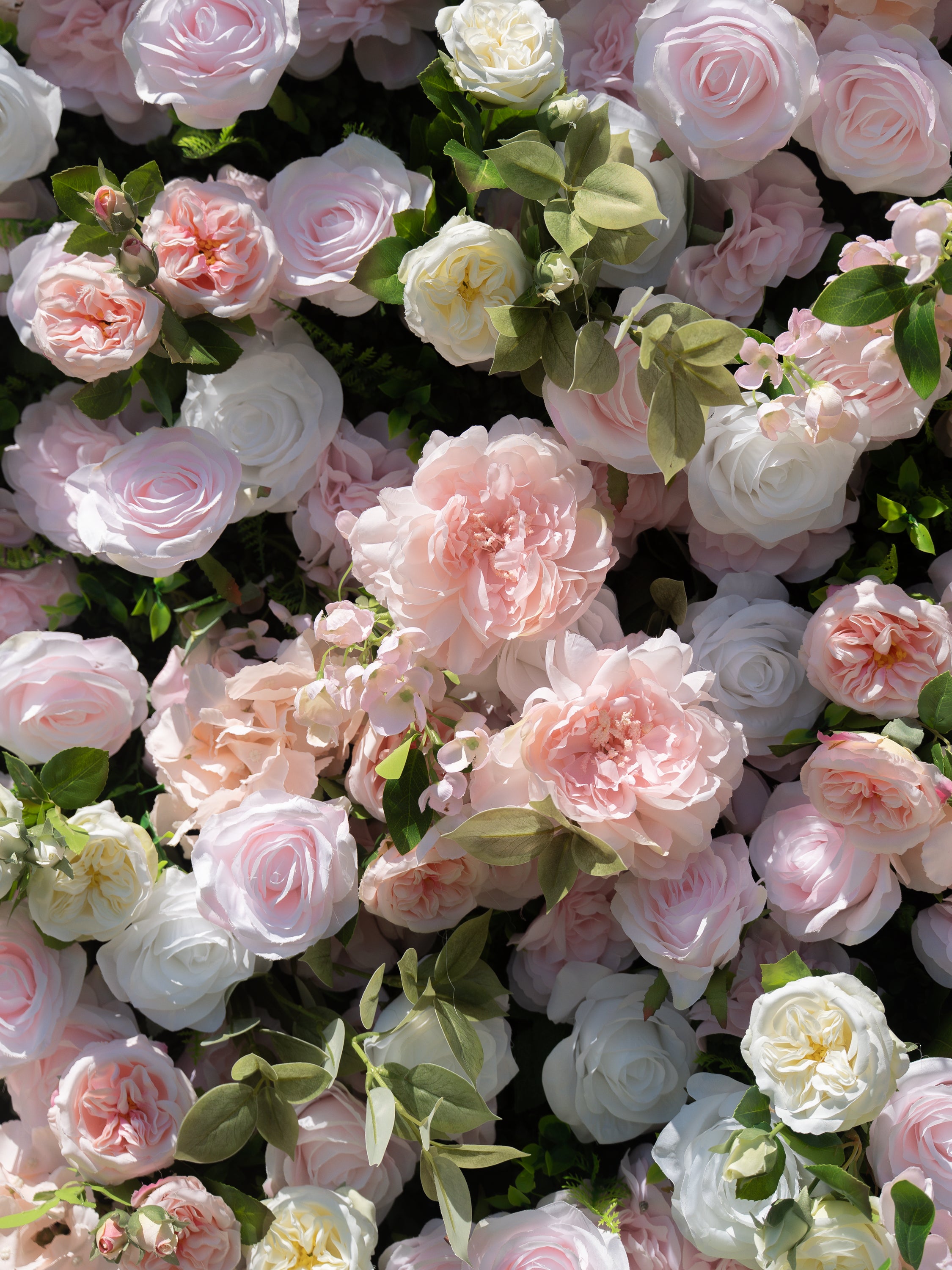 Calivelle 5D Fabric Artificial rolling up curtain flower wall