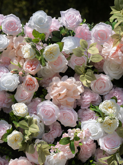 Calivelle 5D Fabric Artificial rolling up curtain flower wall
