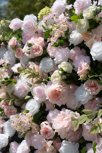 Calivelle 5D Fabric Artificial rolling up curtain flower wall