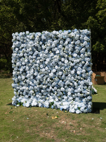 Elarielle 4D Fabric Artificial rolling up curtain flower wall