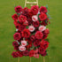Aileen：5D Fabric Artificial rolling up curtain flower wall Rose Morning