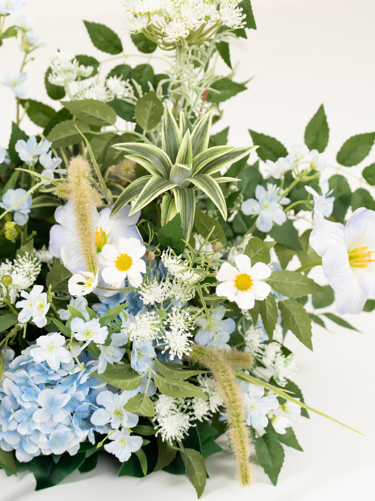 Cora aisle flower in dusty blue