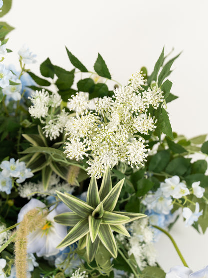 Cora aisle flower in dusty blue