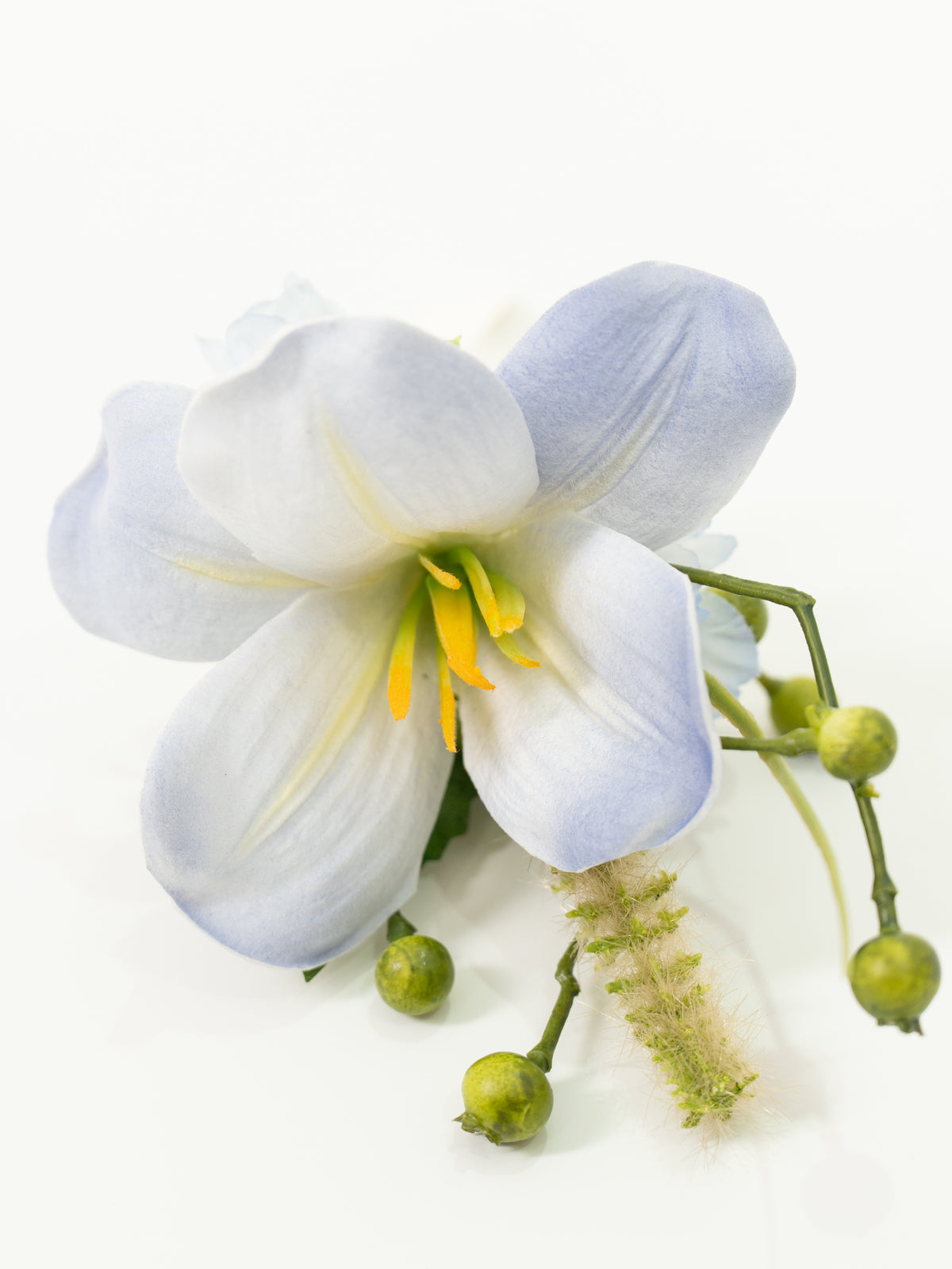 2.8" Elegant Tulips Bristlegrass Larkspur Groomsmen&
