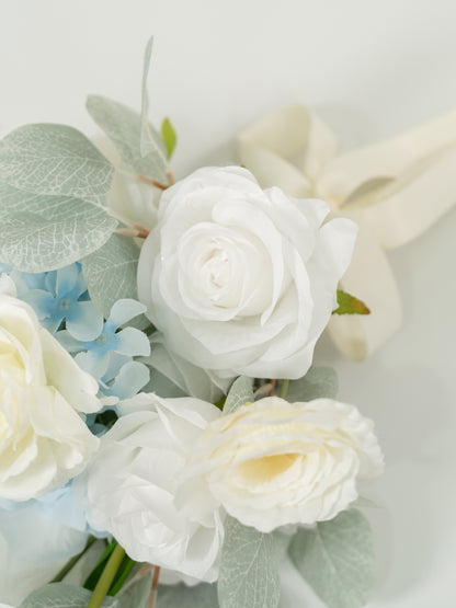 7-Inch Elegant Ranunculus, Hydrangea, Tulips &amp; Feathers Bridesmaids&