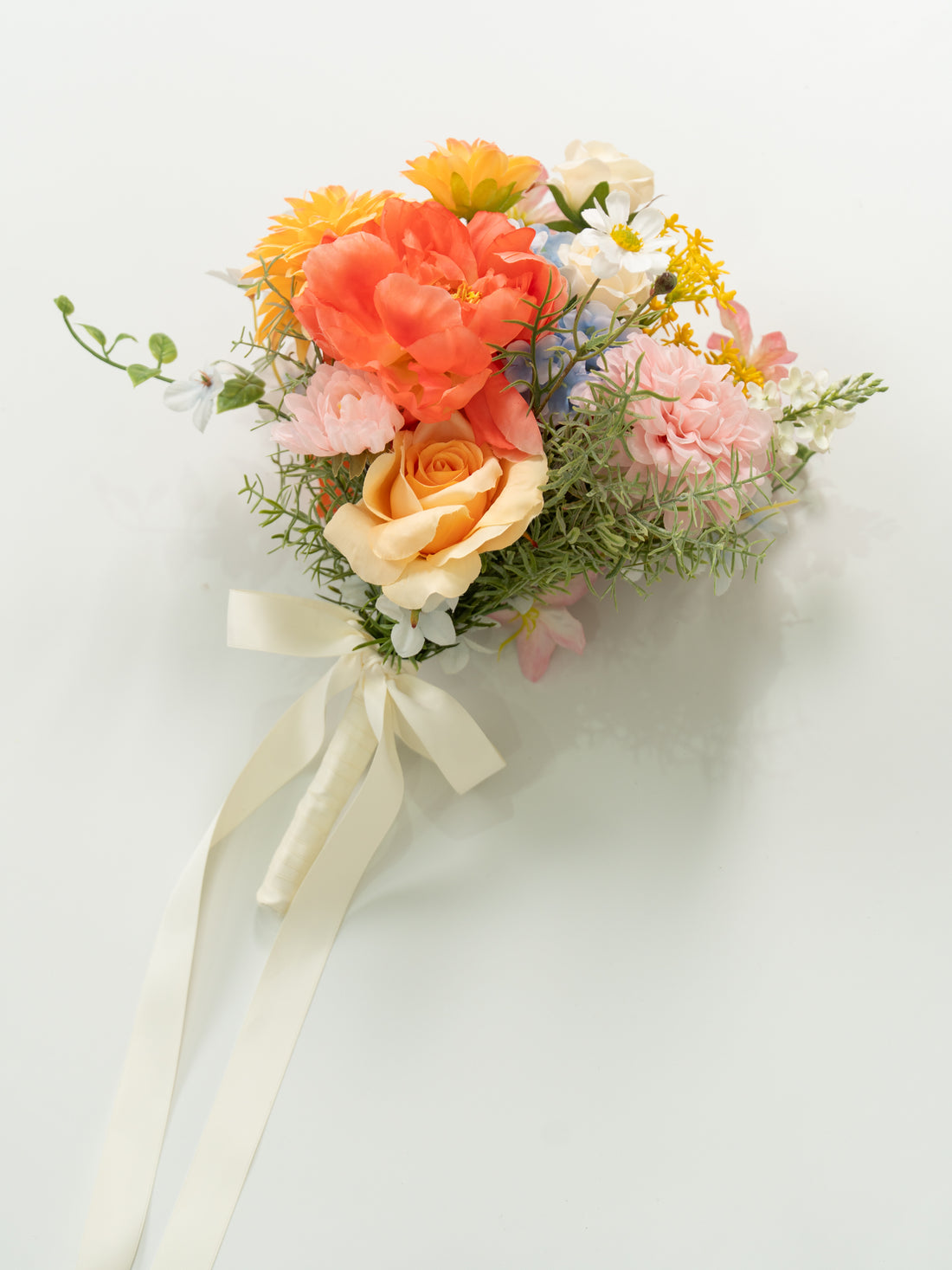 7-Inch Charming Dahlias, Daisies &amp; Coral Charm Peonies Bridesmaids&