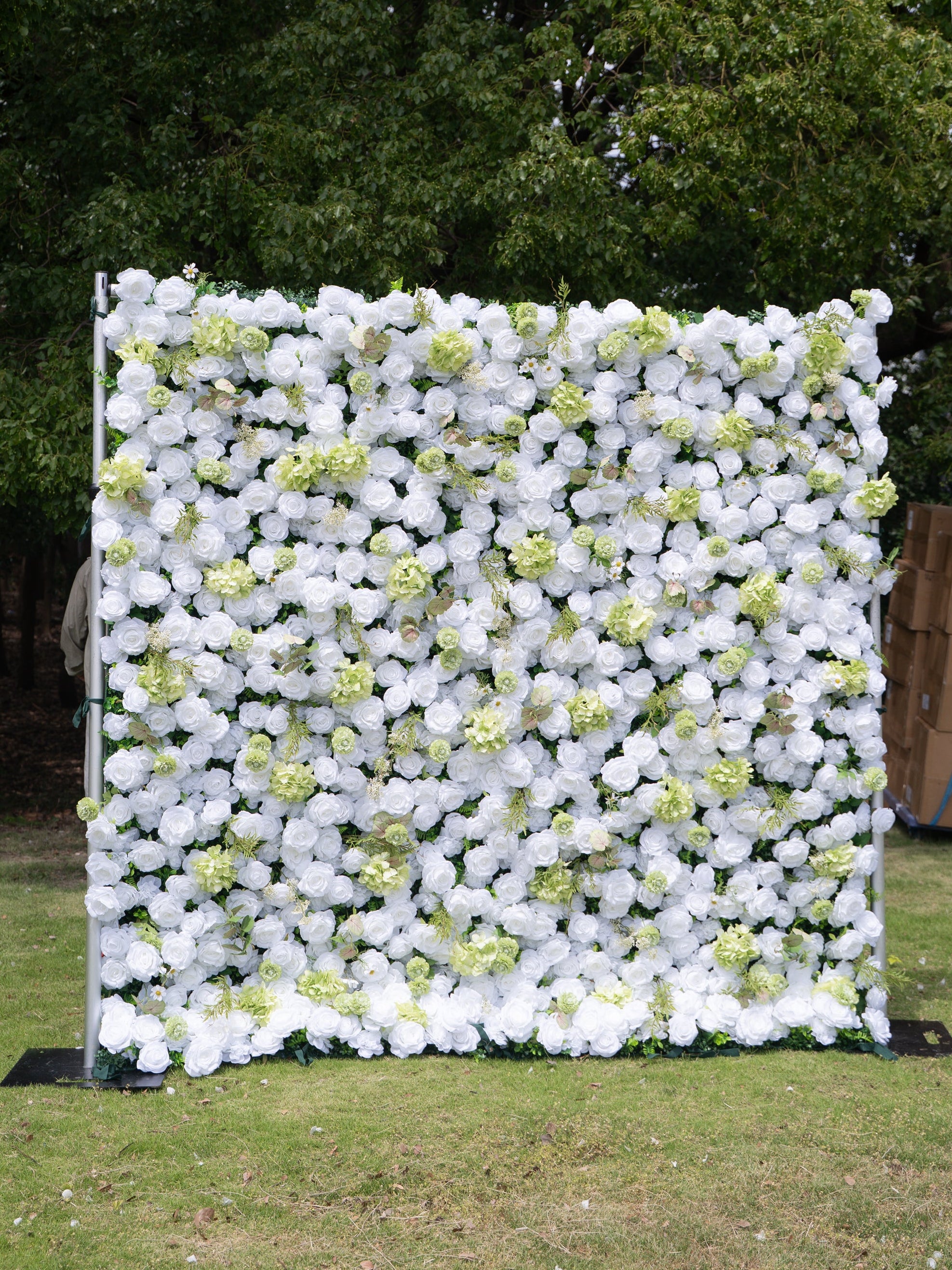 Novellea 4D Fabric Artificial rolling up curtain flower wall