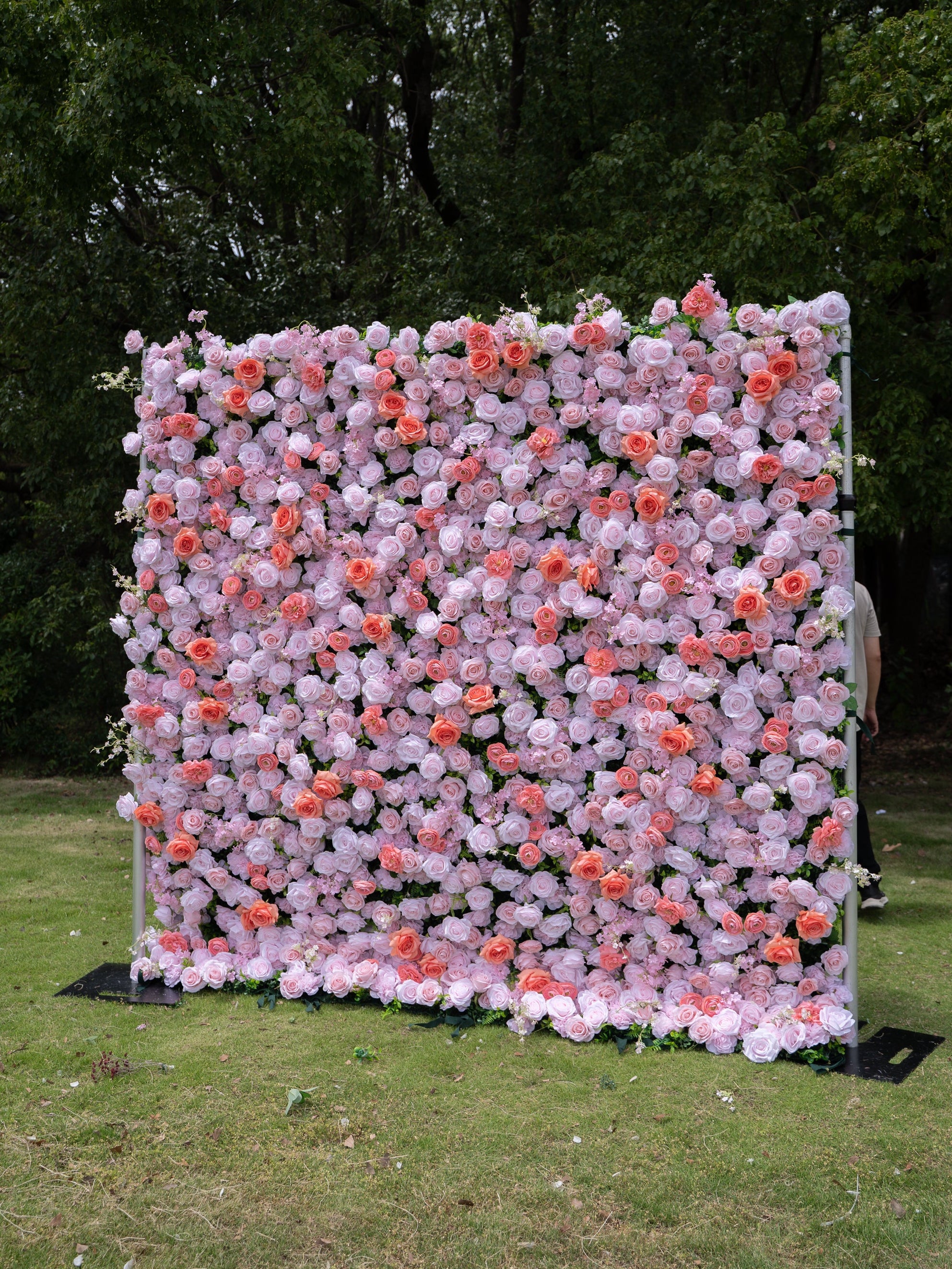 Marivelle 4D Fabric Artificial rolling up curtain flower wall