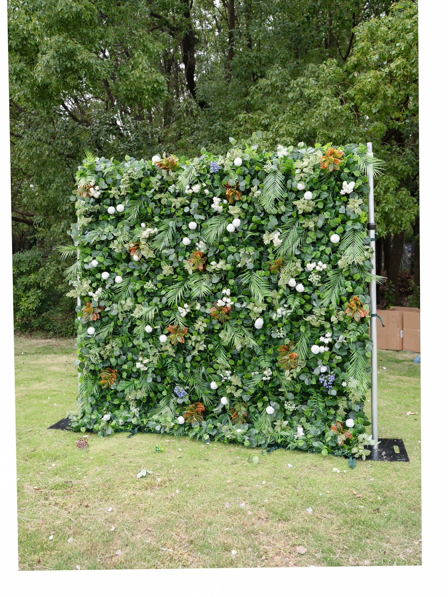 Velloria 4D Fabric Artificial rolling up curtain flower wall