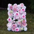 Chelsea：5D Fabric Artificial rolling up curtain flower wall Rose Morning