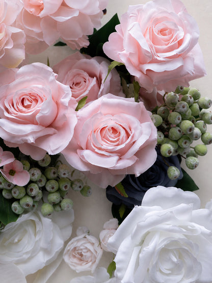 Mistral 2026 New Design White Pink Hanging Floral Arrangement