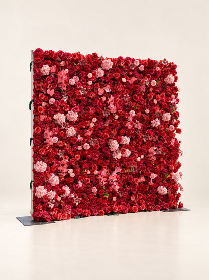 Meria: 4D Fabric Artificial Zip Up Curtain Flower Wall For Wedding and Events Decoration
