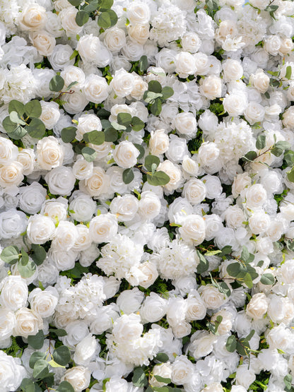 Galora: 5D Fabric Artificial Zip Up Curtain Flower Wall For Wedding and Events Decoration