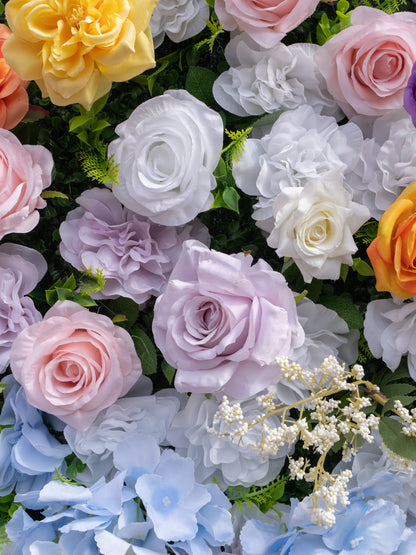 Ginger: 3D Fabric Artificial Zip Up Curtain Flower Wall For Wedding and Events Decoration