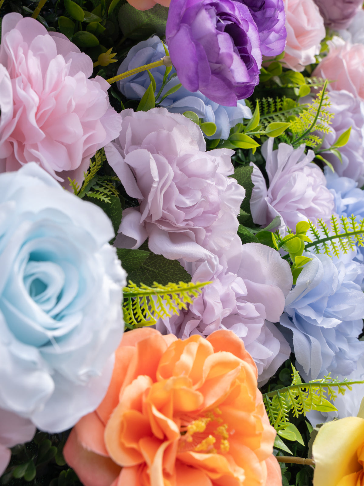Ginger: 3D Fabric Artificial Zip Up Curtain Flower Wall For Wedding and Events Decoration