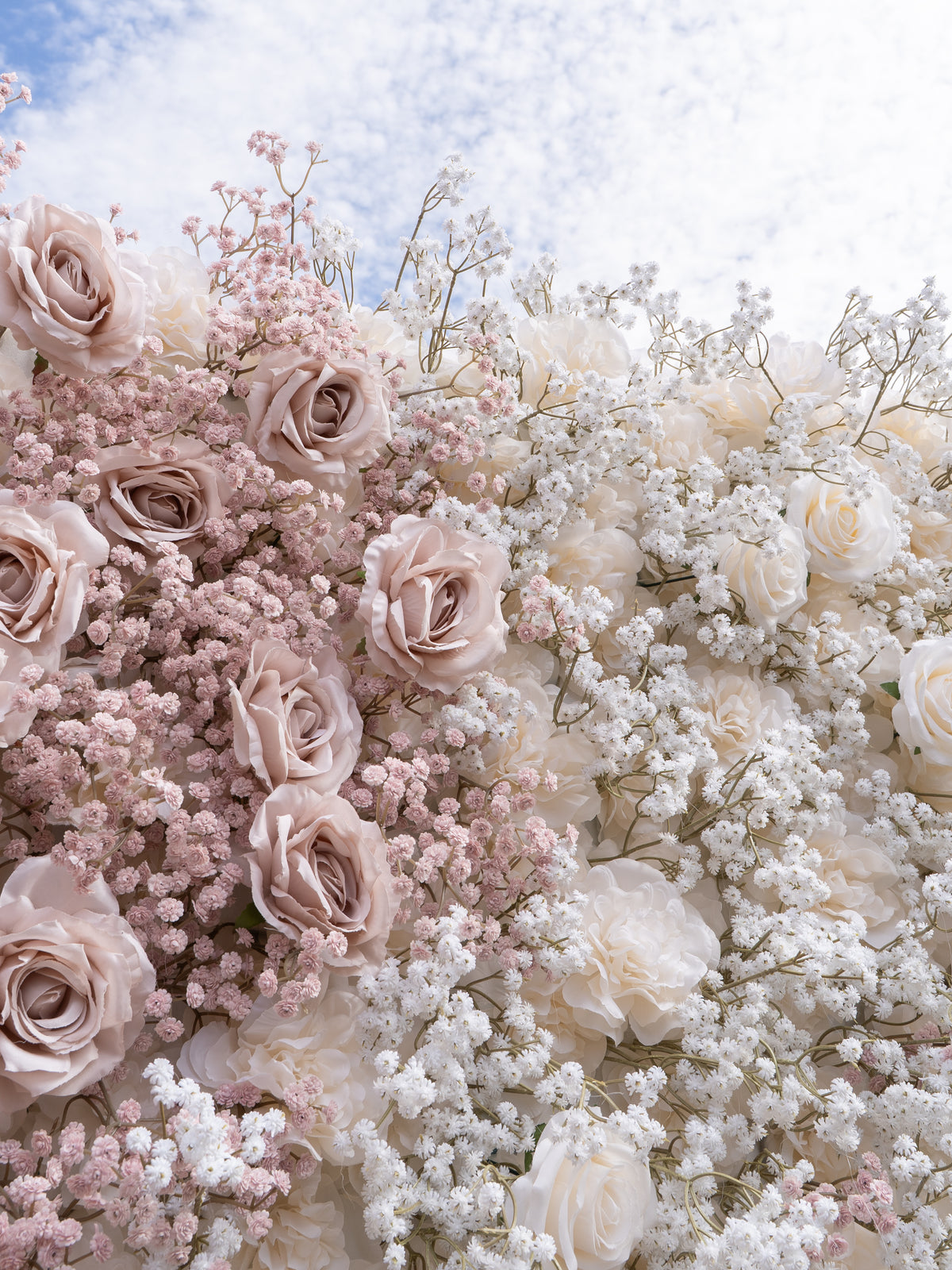 Magali: 4D Fabric Artificial Zip Up Curtain Flower Wall For Wedding and Events Decoration