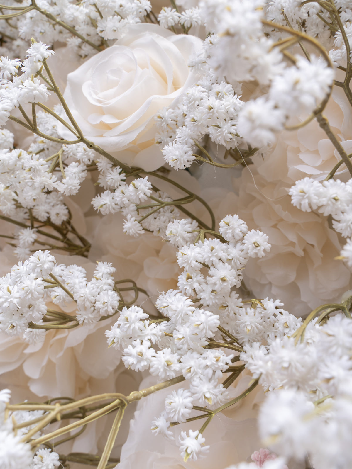 Magali: 4D Fabric Artificial Zip Up Curtain Flower Wall For Wedding and Events Decoration
