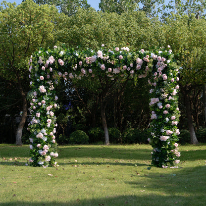 Darling：5D Fabric Artificial rolling up curtain flower wall + Matching style arch