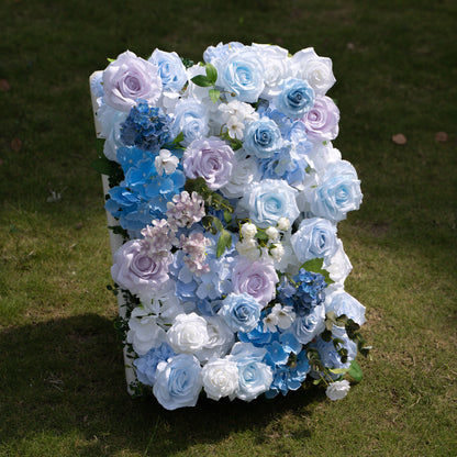 Maisie：5D Fabric Artificial rolling up curtain flower wall