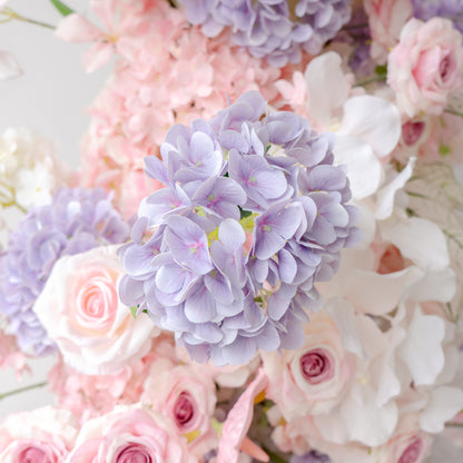 Eirene New Wedding Party Background Floral Arch Decoration Including Frame, Pillar and 3 Runners