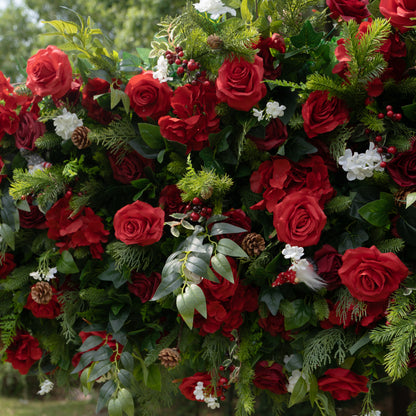 MC Arch ：Christmas Party Background Floral Arch Decoration