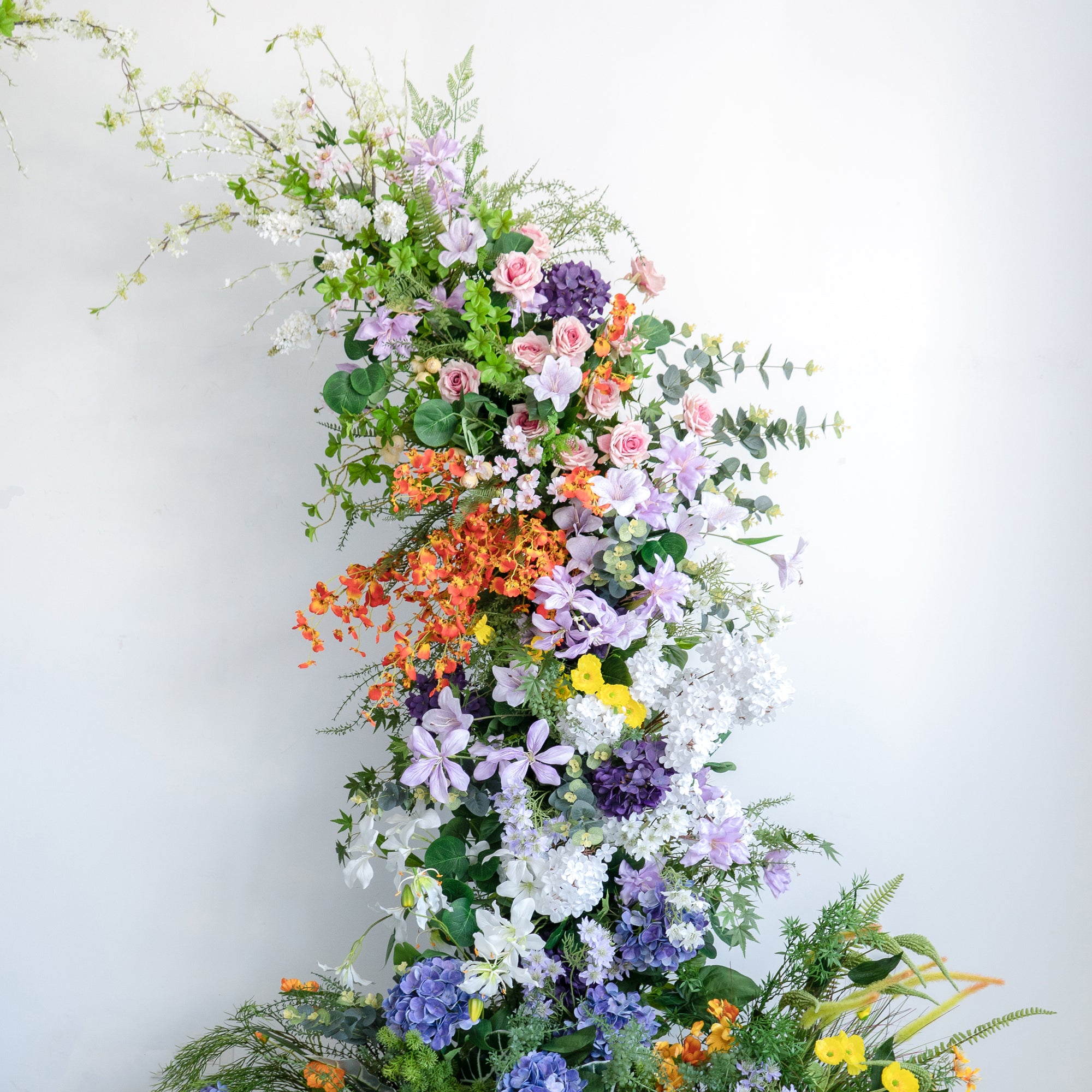 Lym: Wedding Party Background Floral Arch Decoration (Including Frame)