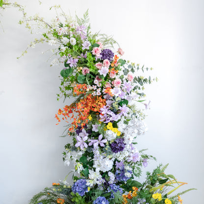 Lym: Wedding Party Background Floral Arch Decoration (Including Frame)