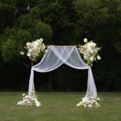 Iris:2023 New Wedding Party Background Floral Arch Decoration Including Frame Rose Morning