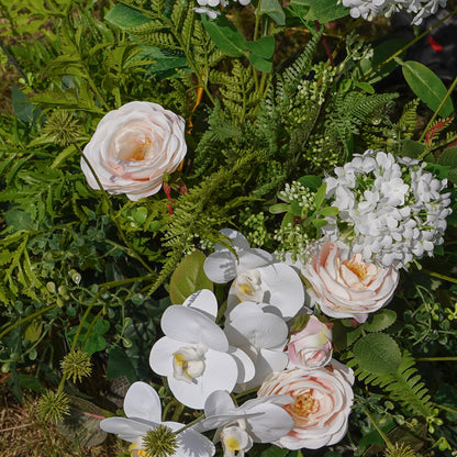 W030:2023 New Flower Centerpiece Bouquet Table Decoration Flower Set Rose Morning