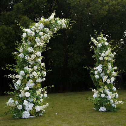 W034:2023 New Wedding Party Background Floral Arch Decoration Including Frame Rose Morning