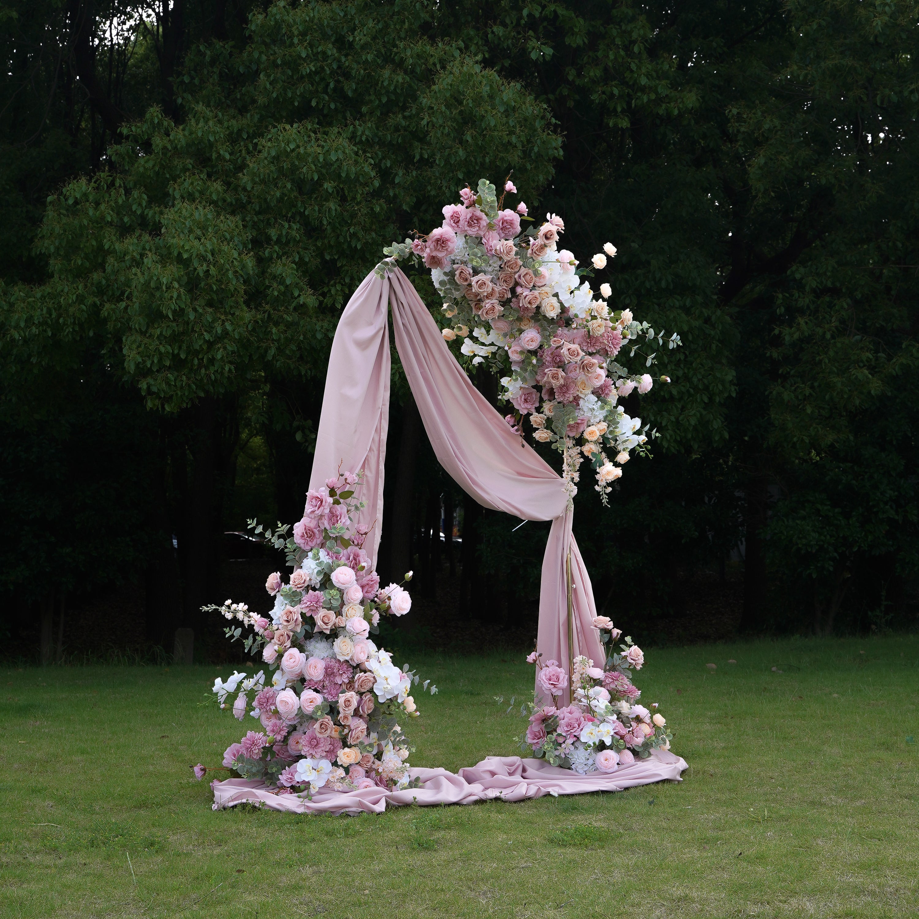 Lea:2023 New Wedding Party Background Floral Arch Decoration Including Frame Rose Morning