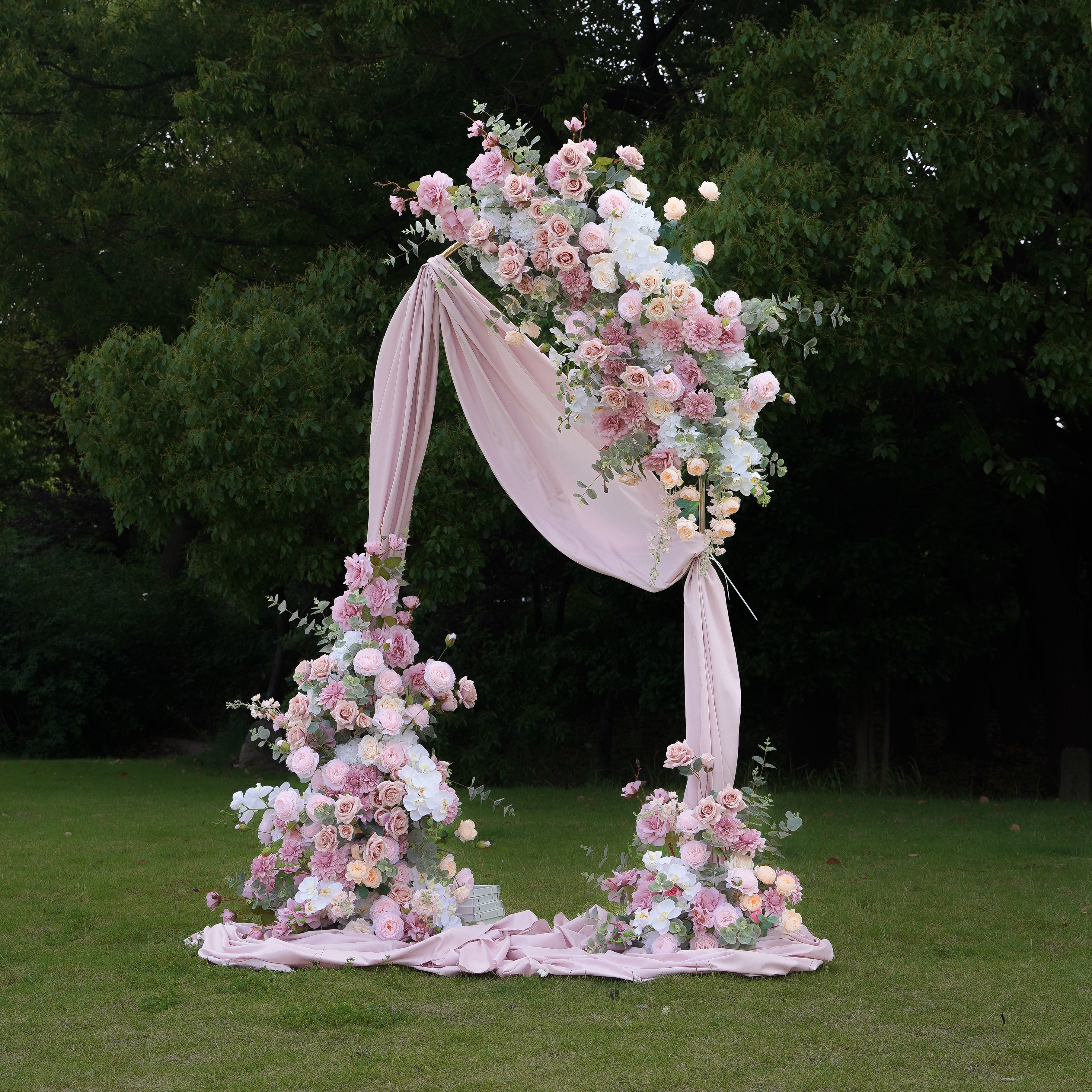 Lea:2023 New Wedding Party Background Floral Arch Decoration Including Frame Rose Morning