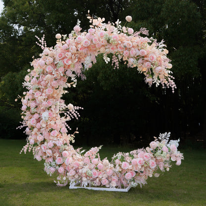Keira:2023 New Wedding Party Background Floral Arch Decoration Including Frame Rose Morning