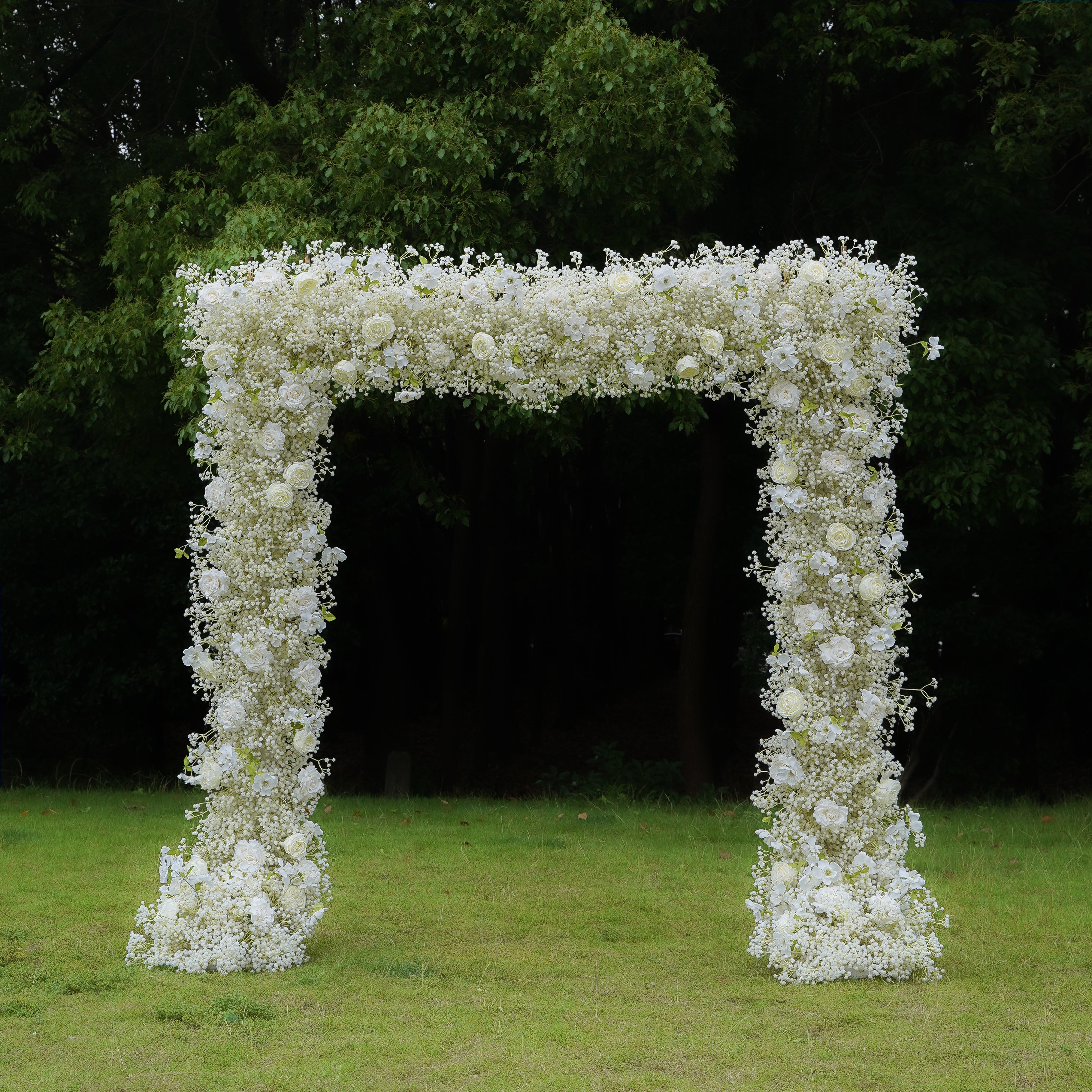 Q001:2023 New Wedding Party Background Floral Arch Decoration Including Frame Rose Morning