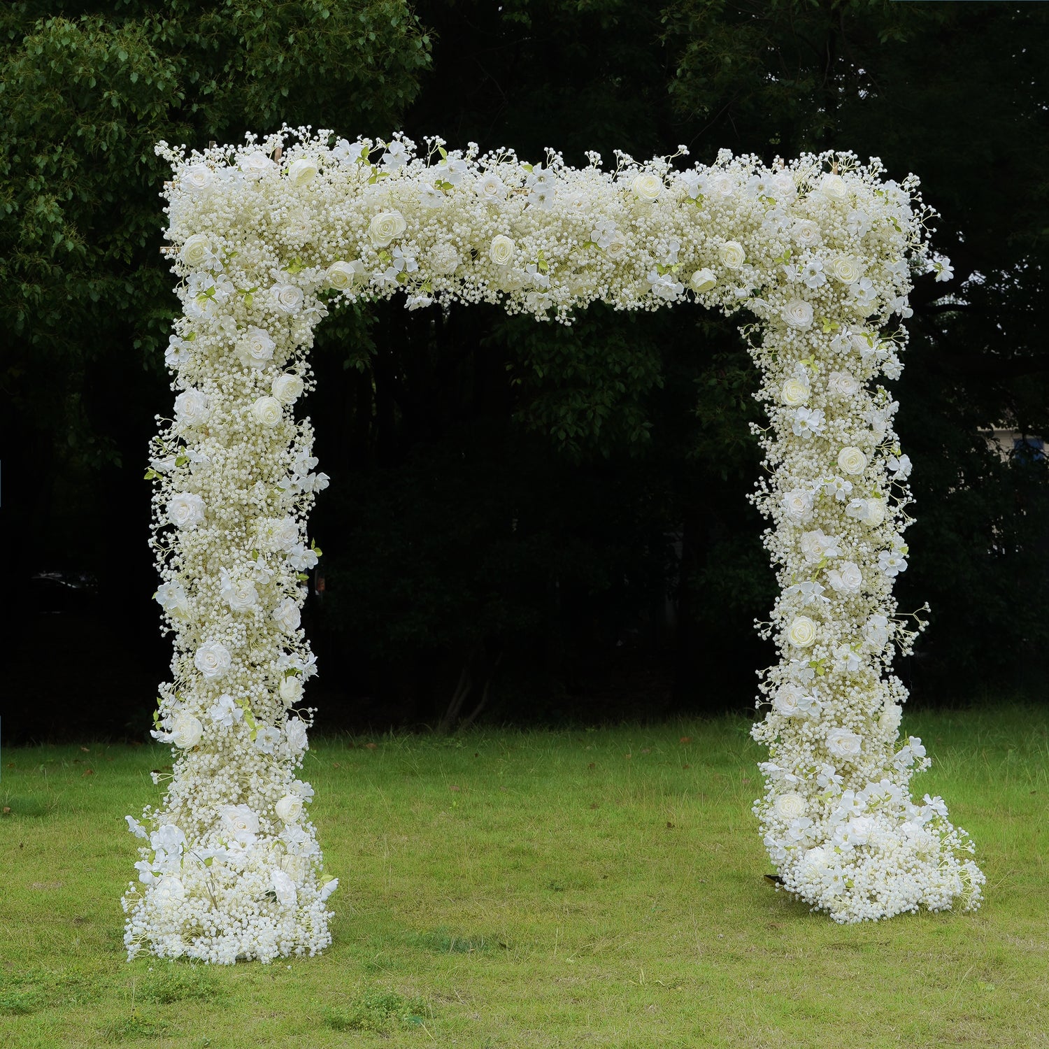 Q001:2023 New Wedding Party Background Floral Arch Decoration Including Frame Rose Morning
