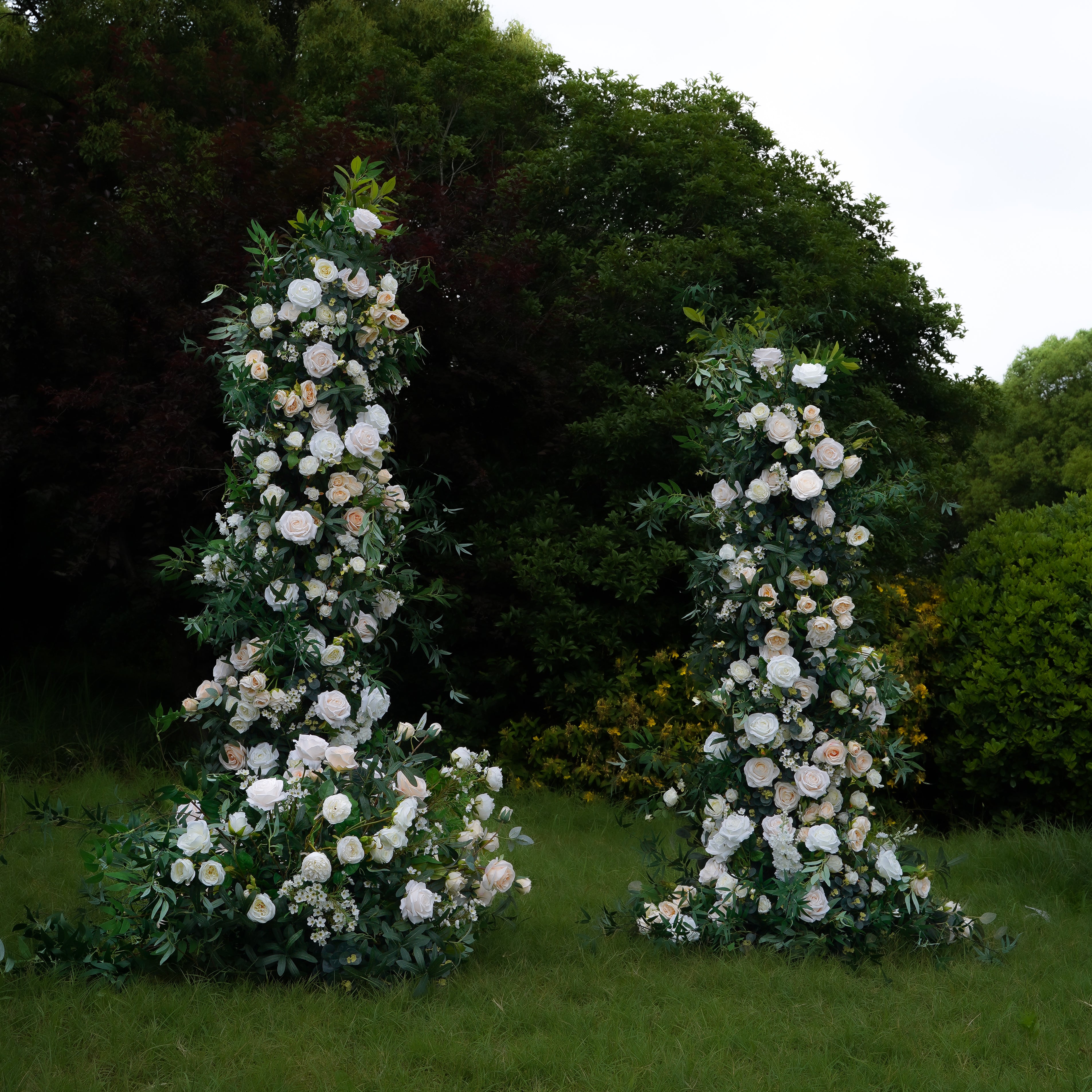 Kaia : 2023 New Wedding Party Background Floral Arch Decoration Including Frame -R984 Rose Morning