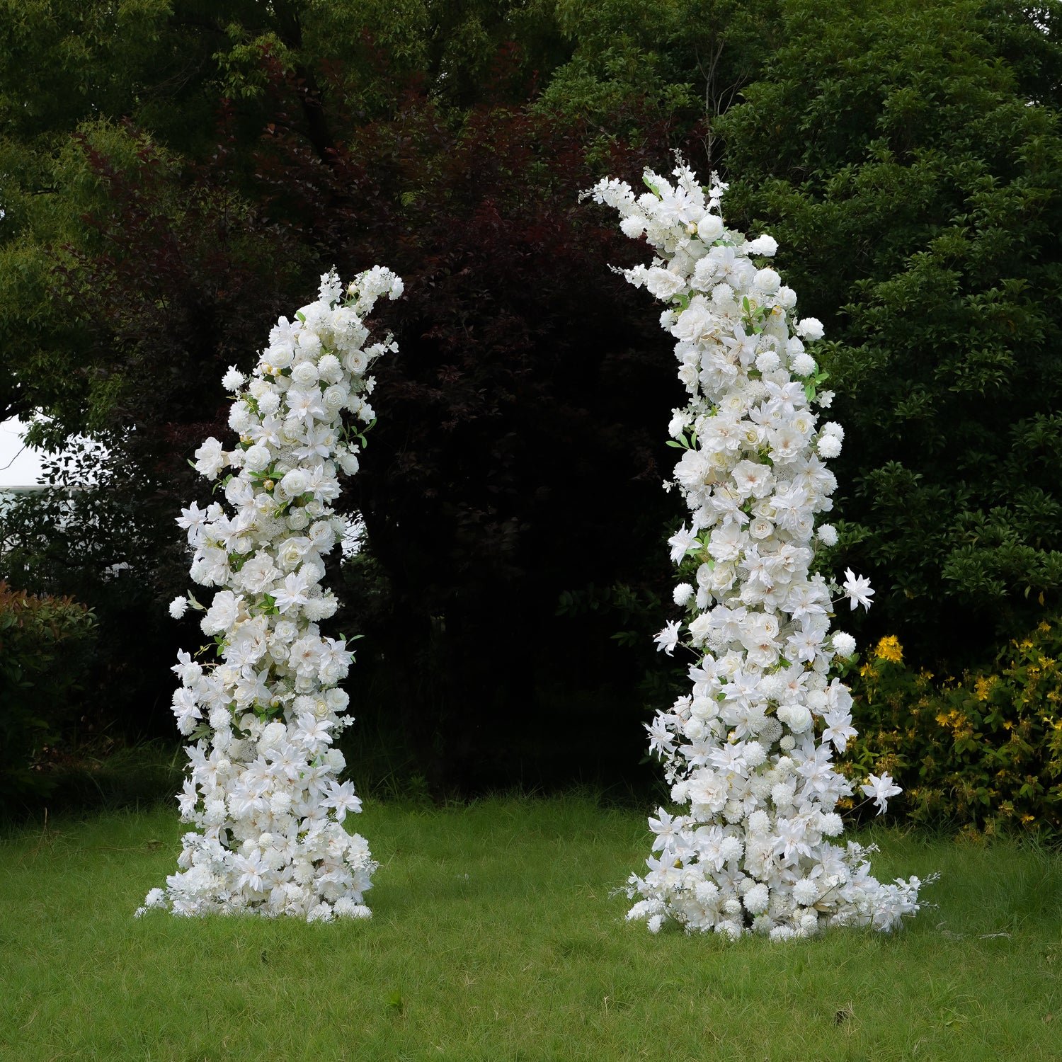 Q003:2023 New Wedding Party Background Floral Arch Decoration Including Frame Rose Morning