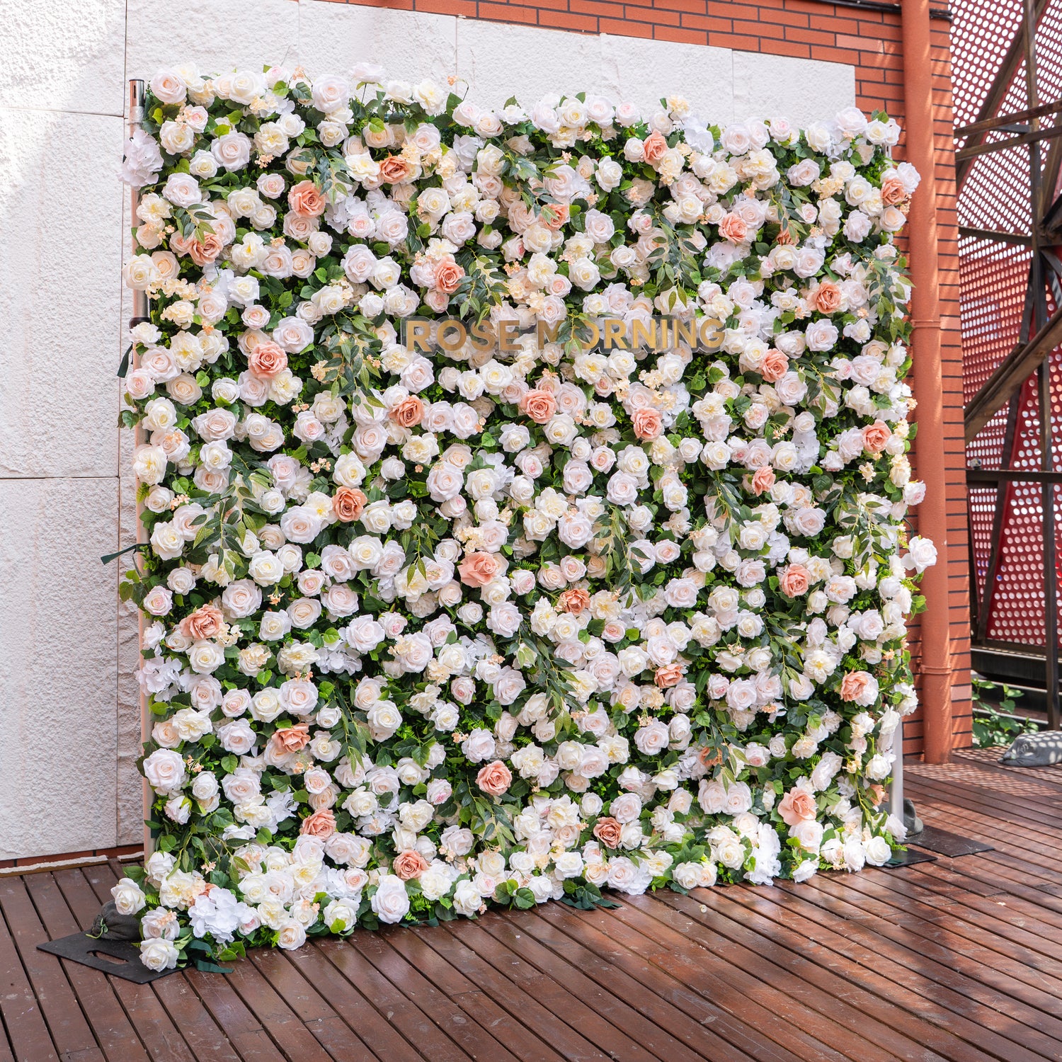 SS04：5D Unique Limited Fabric Artificial rolling up curtain flower wall （The ONLY ONE piece in the world）(Ready to ship-Only USA)