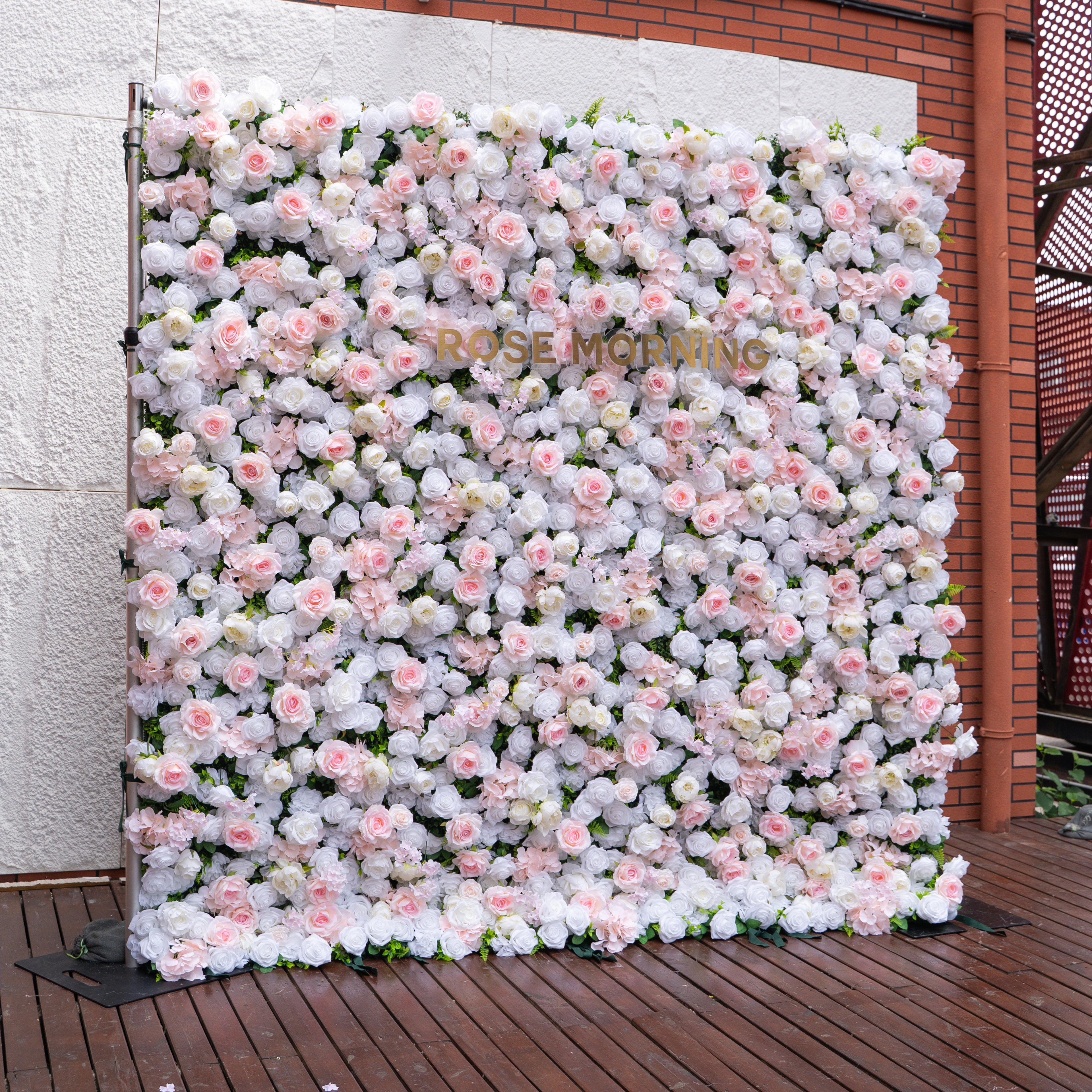 SS10：5D Unique Limited Fabric Artificial rolling up curtain flower wall （The ONLY ONE piece in the world）(Ready to ship-Only USA)