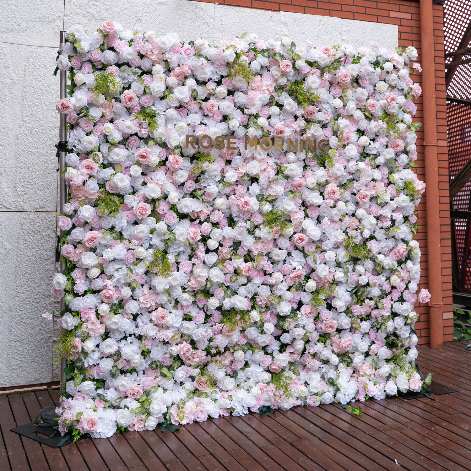 SS12：5D Unique Limited Fabric Artificial rolling up curtain flower wall （The ONLY ONE piece in the world）(Ready to ship-Only USA)