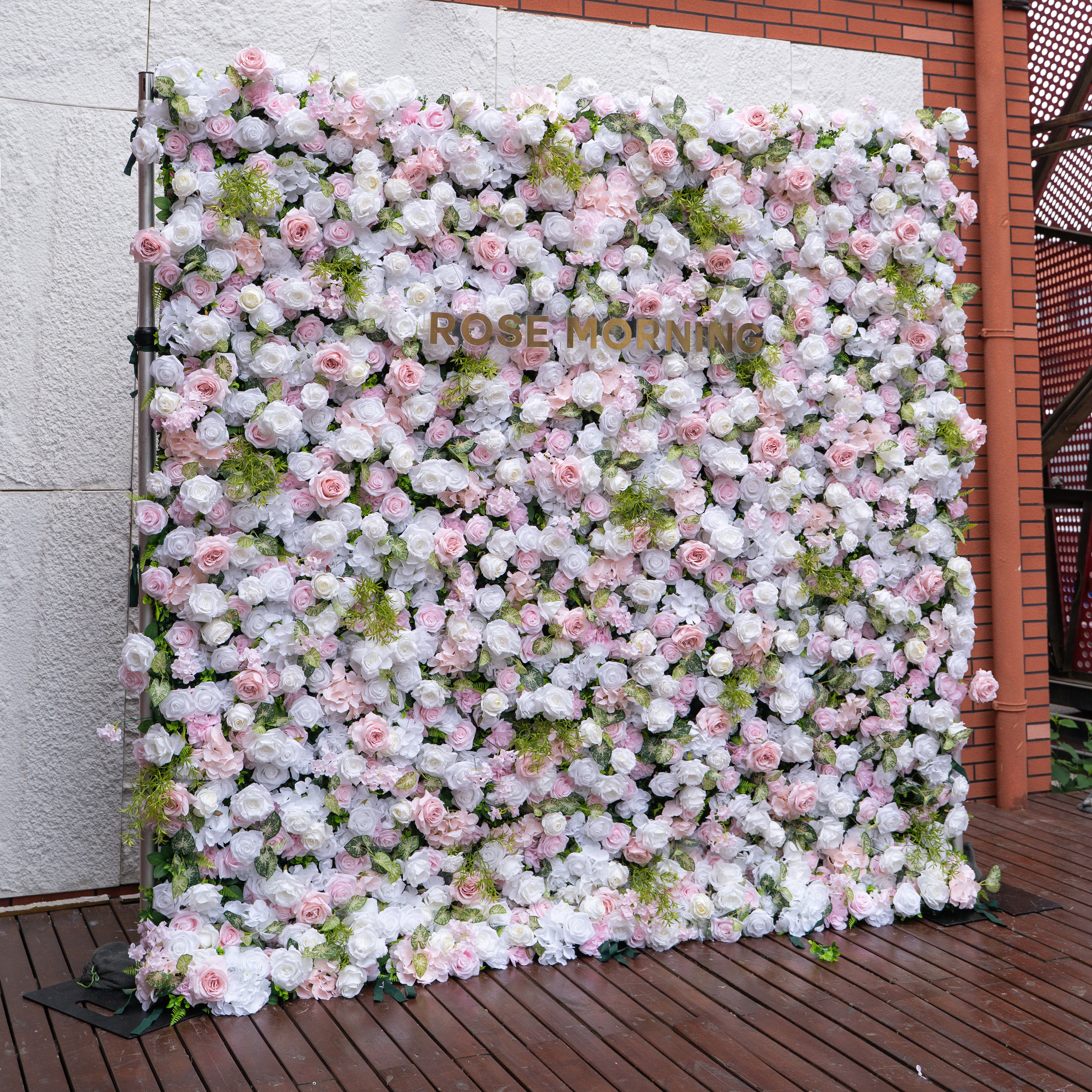 SS12：5D Unique Limited Fabric Artificial rolling up curtain flower wall （The ONLY ONE piece in the world）(Ready to ship-Only USA)