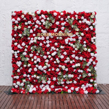 SS18：5D Unique Limited Fabric Artificial rolling up curtain flower wall （The ONLY ONE piece in the world）(Ready to ship-Only USA)
