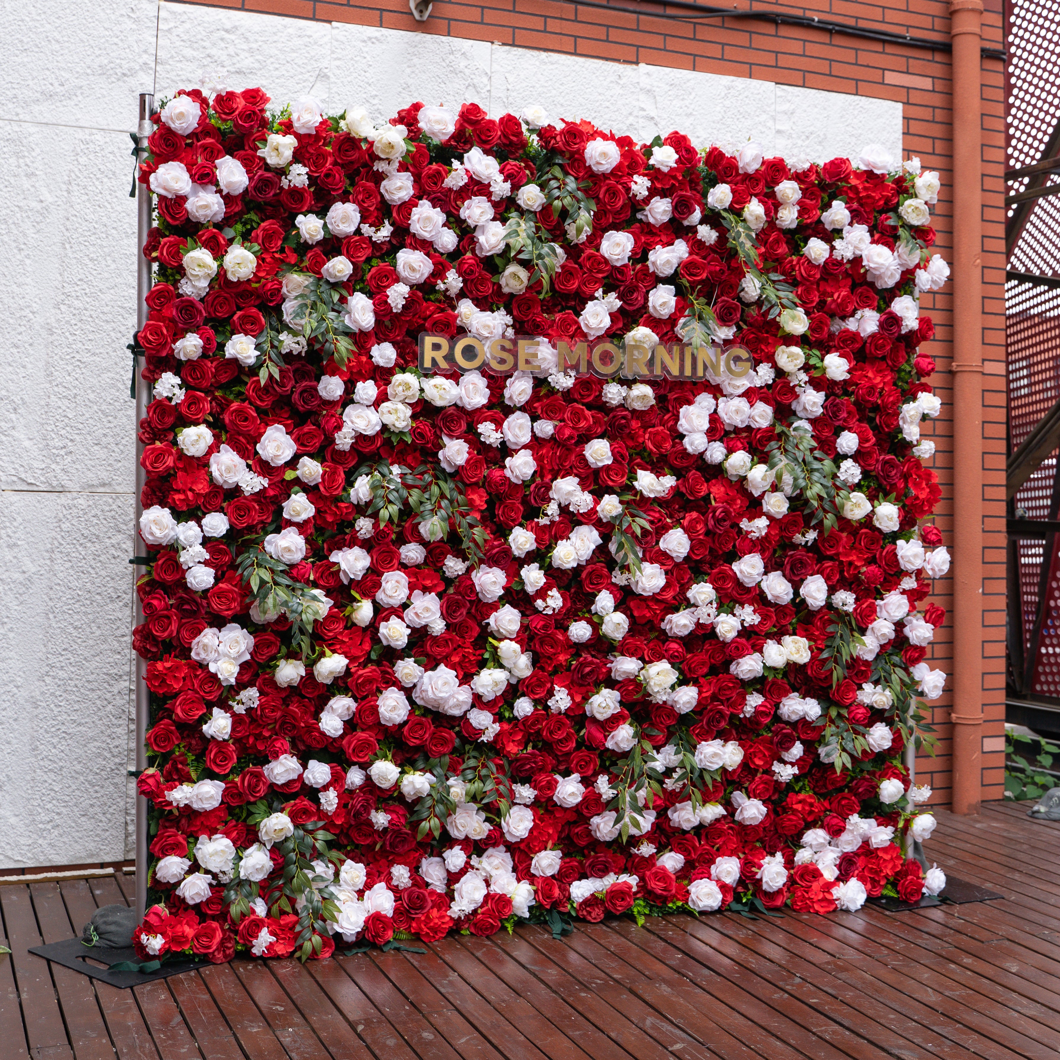 SS18：5D Unique Limited Fabric Artificial rolling up curtain flower wall （The ONLY ONE piece in the world）(Ready to ship-Only USA)