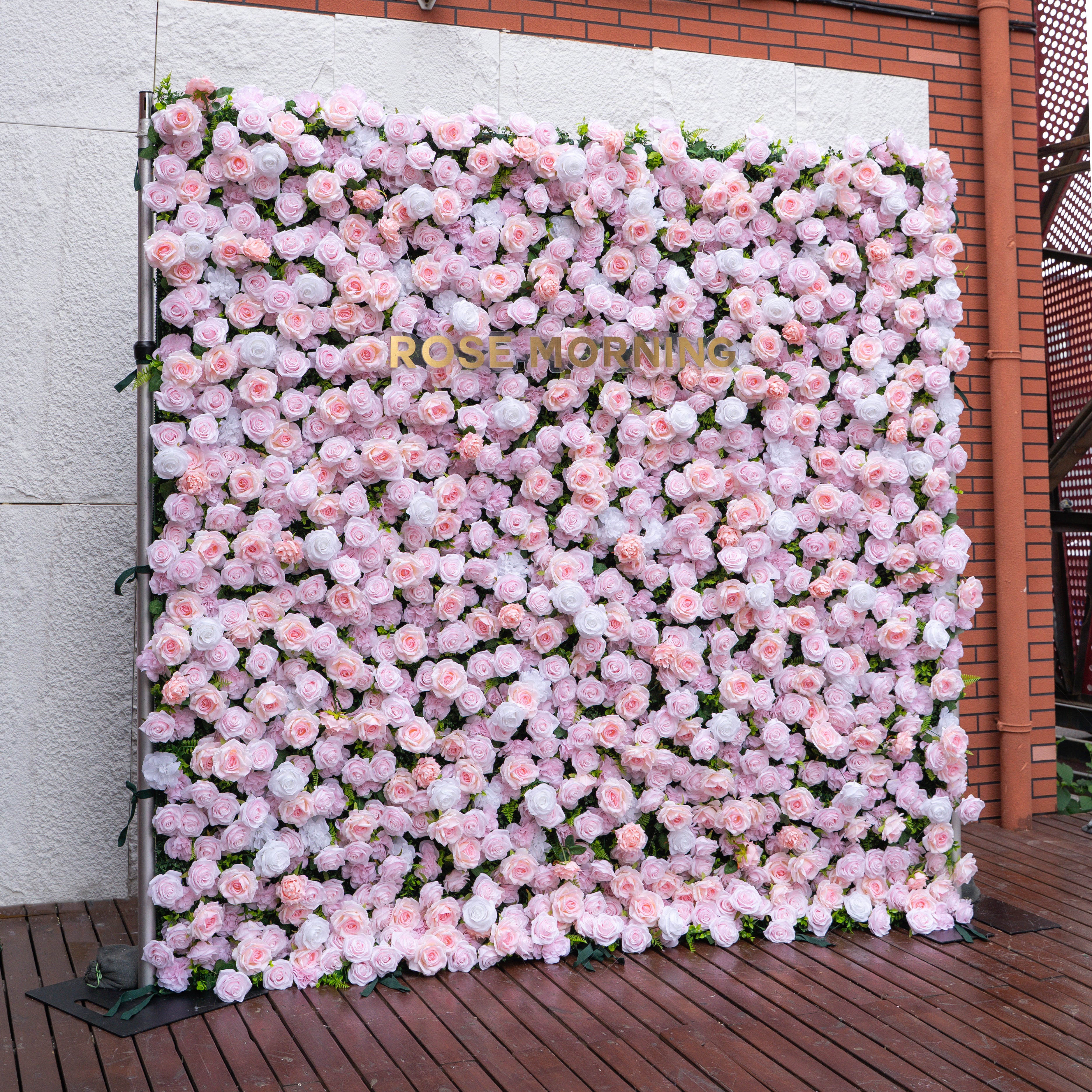 SS23：5D Unique Limited Fabric Artificial rolling up curtain flower wall （The ONLY ONE piece in the world）(Ready to ship-Only USA)