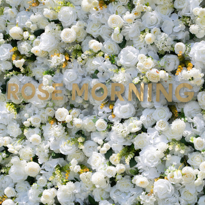 Labu ：3D Fabric Artificial rolling up curtain flower wall