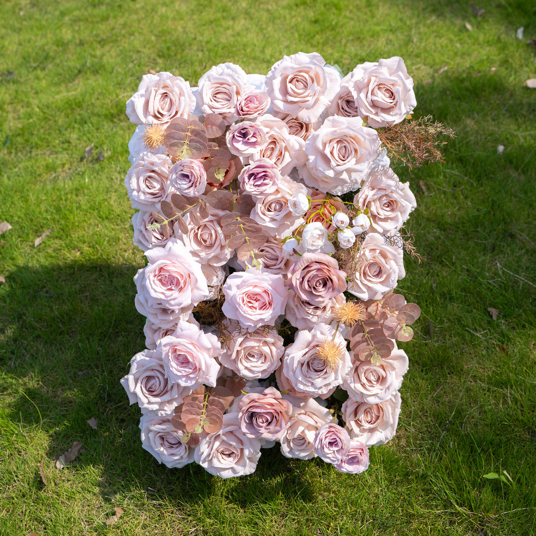 Caffe：5D Fabric Artificial rolling up curtain flower wall