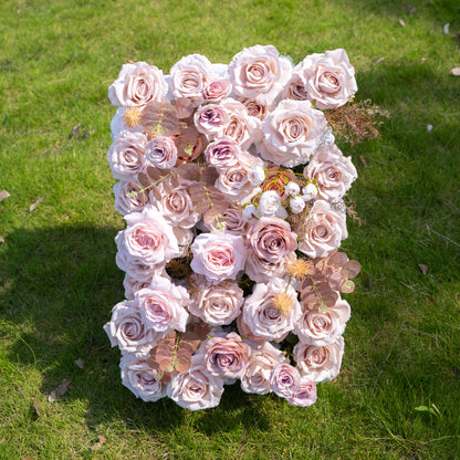 Caffe：5D Fabric Artificial rolling up curtain flower wall